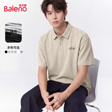 班尼路（Baleno）半袖POLO衫男夏季休闲百搭翻领上衣男士宽松潮流高级感短袖T恤