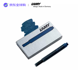 LAMY凌美钢笔墨水芯 配件一次性墨胆墨囊墨水芯5支一盒T10 蓝黑色 德国进口商务礼物轻奢礼物