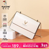 啄木鸟（TUCANO）包包女款2026年牛皮链条小方包单肩斜挎包实用新年生日情人节礼物