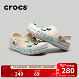 卡骆驰（CROCS）洞洞鞋贝雅卡骆班轻便耐磨一脚蹬休闲鞋|205089 冬日白/彩色-1LI 37 /38(230mm)