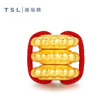 谢瑞麟（TSL）隔珠DIY黄金转运珠小串珠XR285-XR290 XR286-隔片珠（约0.2g）