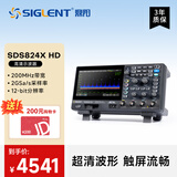 鼎阳（SIGLENT）SDS824X HD高清示波器 12-bit分辨率 200MHz带宽 4通道 2G采样率