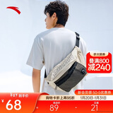 安踏运动潮流斜挎包情侣胸包休闲腰包男女学生通勤包时尚单肩包