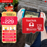 闪迪（SanDisk）128GB TF（MicroSD）内存卡 U3 4K 游戏存储卡 读速100MB/s 任天堂Switch授权 马里奥赛车主题款