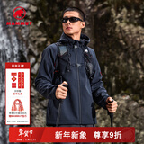 猛犸象（MAMMUT）【抓绒款】Clion 红标男女款户外防风保暖休闲夹克外套刺绣标软壳 黑色【红标】 M