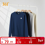 361°卫衣男装秋冬季长袖运动服休闲跑步圆领宽松上衣服652334801D-8