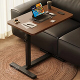 卓博电脑桌升降桌床边桌床上桌学习桌可移动小桌子BZ09胡桃色标准款