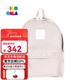 CILOCALA双肩包女M+号登山包校园电脑包大容量旅行包上班出游背包帆布书包 STONE-石色M+中号
