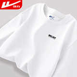 回力短袖t恤男纯棉圆领夏季打底衫男印花透气休闲百搭上衣男装