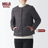 MUJI MUJI 女式轻量羽绒便携式夹克衫羽绒服短款轻薄女款冬季BDC07C1A 深灰色 M (160/84A)