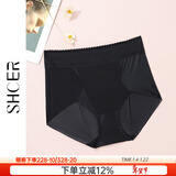 茜施尔（SHCER）高腰轻塑裤收腹提臀塑身裤性感透气三角裤女士内裤A3716P 神秘黑 1条 L