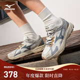 美津浓（MIZUNO）男女运动休闲鞋缓震透气网面拼接跑步RACER S 01/丹宁 41