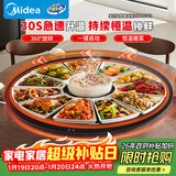 美的（Midea）暖菜板加热板热菜板保温板 家用多功能餐桌转盘保温垫恒温加热桌垫热牛奶神器（60cm圆形）HBT60Y3
