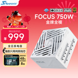 海韵（SEASONIC）750W FOCUS V4 金牌白色电脑电源 ATX3.1/PCIe5.1/12V-2x6 支持50系显卡