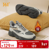 361°运动鞋男冬季加绒保暖复古休闲老爹跑步棉鞋子男672336762F-1