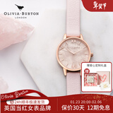 OLIVIA BURTON 粉晶少女简约款手表樱花女表送女友礼物腕表情人节礼物 OB16SP02魅力晶粉