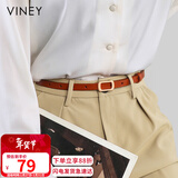 viney牛皮细腰带女装饰西装外套腰封大衣时尚百搭轻奢裤带裙带生日礼物