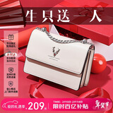 啄木鸟（TUCANO）包包女款2026年牛皮链条小方包单肩斜挎包实用新年生日情人节礼物