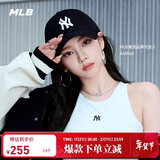 MLB帽子男女情侣棒球帽软顶鸭舌帽秋冬运动帽四季3ACP6601N-50BKS-F