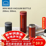 乐扣乐扣（LOCK&LOCK）不锈钢纤巧便携保温杯茶水杯车载商务杯子200ml红色LHC550
