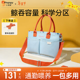 小雅象妈咪包大容量单肩斜跨手提妈妈包婴儿外出轻便母婴包（奕秋）