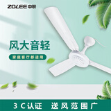 中联（ZOLEE） 中联FD10-90家用大风力塑料吊扇宿舍学生客厅餐厅厨房吊顶电扇卫生间吊挂风扇 FD10-90吊扇标配