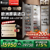 daogrs意大利 K6sPro 嵌入式冰箱原装进口超薄制冰全嵌双拼组合零嵌式隐藏式橱柜一体家用双开门一级能效 500L组合