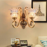 青铜时代 美式欧式壁灯全铜过道餐厅客厅背景复古墙壁灯床头美式装饰壁灯 7033-2全铜双头壁灯