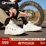 斐乐（FILA）FUSION 斐乐潮牌篮球鞋女鞋低帮篮球文化鞋复古休闲鞋老爹鞋 燕麦色-T12W941206AOM 38