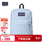 JANSPORT杰斯伯书包轻便双肩包男女旅行包简约背包电脑包学生校园 4QUE7G7雾霾蓝-隔层+侧袋