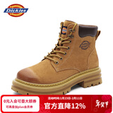 Dickies男士马丁靴高帮时尚男靴工装靴情侣靴男 土黄 44-男款
