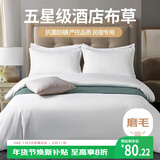 艾薇亲肤五星级酒店宾馆专用纯白色民宿被套枕套床单1.5m/1.8m四件套