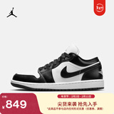 耐克乔丹女子轻便AJ1板鞋春季平底刺绣低帮运动鞋JORDAN DC0774 101白色/黑/白色 37.5