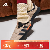 adidas ADIPUFF面包鞋柔软舒适保暖棉鞋秋冬阿迪达斯官方轻运动   卡其色/黑色（推荐选大半码）   47