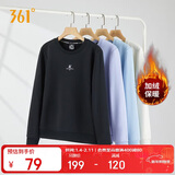 361°卫衣女秋冬季加绒外套运动休闲圆领长袖套头衫上衣662344801D-6