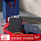 七匹狼钱包男士竖款票夹真牛皮多卡位送爸爸男友老公生日新年实用礼物