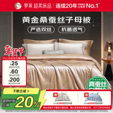 罗莱家纺 蚕丝被子 100%黄金桑蚕丝抗菌防螨二合一被芯 净重14.7斤