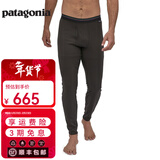 巴塔哥尼亚（Patagonia）男士秋冬C3速干透气保暖长裤功能内衣下装Cap Mw Bottoms 44487 BLK L 180/185(CM)  78/88(KG)