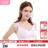 犬印本铺孕妇一体式运动型哺乳开扣内衣文胸无钢圈透气弹力前开喂奶胸罩 粉色 M