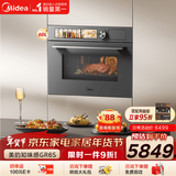 美的（Midea）【0.2s极速升温】嵌入式微蒸烤炸炖5合一体机 温湿智控空气炸 纯平全嵌60L烤箱美的知味感R6S