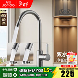 九牧（JOMOO）厨房水龙头洗菜盆洗碗盆灵活旋转水槽冷热龙头33080 枪灰【双水花】净铅出水