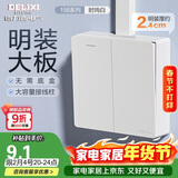 德力西(DELIXI)明装开关插座面板 CD158系列 二开单控开关