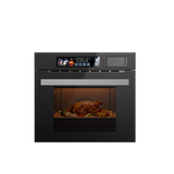 冈田(日本)蒸烤一体蒸烤箱蒸烤炸一体机嵌入式蒸烤烘炸炖一体60L50L80L大容量家用蒸箱烤箱智能变频 【65L带智能彩屏】蒸烤炸炖一体/尊贵黑