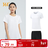 361°跑步运动套装女士夏季衣服新款休闲短袖短裤两件套662414001H-1