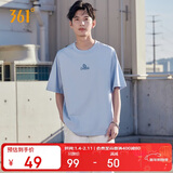 361°短袖男士t恤夏季纯棉新款运动跑步宽松休闲潮流上衣服652519106-2