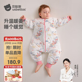 贝肽斯婴儿睡袋暖姜恒温儿童分腿睡袋婴幼儿防踢被睡衣四季双层 凤鸾M