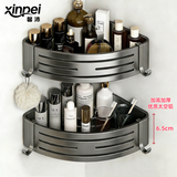 馨沛卫生间置物架浴室厕所洗手间墙上挂件洗澡间卫浴免钉收纳三角挂架