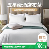 艾薇亲肤五星级酒店宾馆专用纯白色民宿被套枕套床单1.5m/1.8m四件套