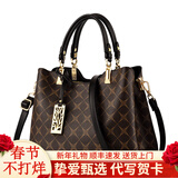 奈佰琪实用生日礼物女士包包女包大容量斜挎包单肩包手提包托特送老婆 8610黑色 礼盒装+玫瑰花