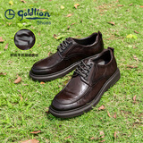 金利来（Goldlion）【春夏焕新】男鞋都市正装皮鞋舒适耐磨德比鞋50823024440A棕色42